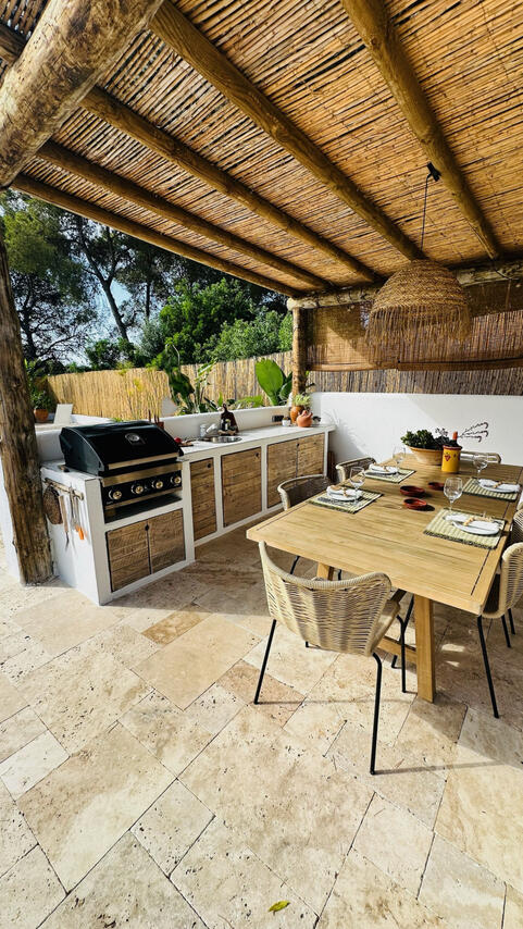 Pergola und Dusche